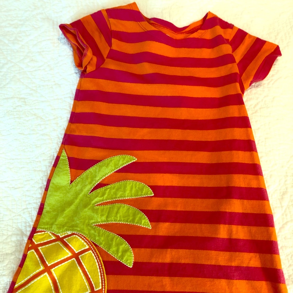Girls Pineapple striped dress!!